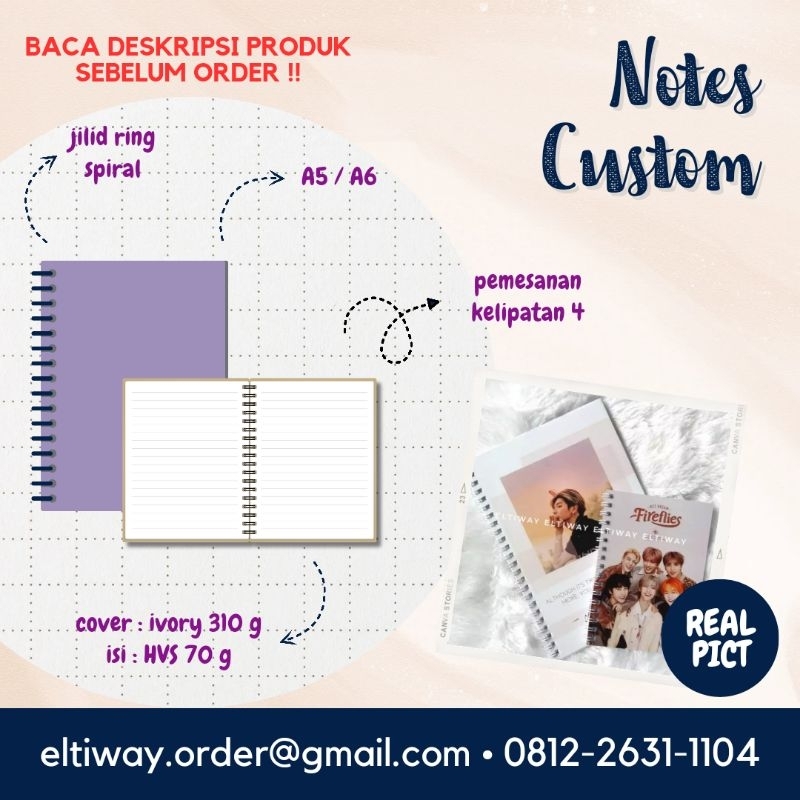 

Notebook Custom (BACA KETERANGAN PRODUK)