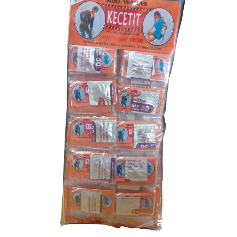 20sachet/1renteng KECETIT SIDO WARAS obat kecetit