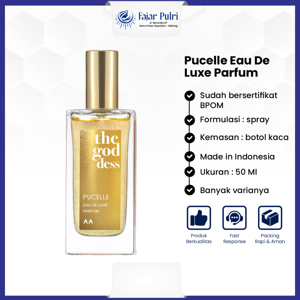 Parfum Pria Wanita Pucelle Eau De Luxe Cologne 50 Ml Body Spray Minyak Wangi Parfume Unisex Tahan La