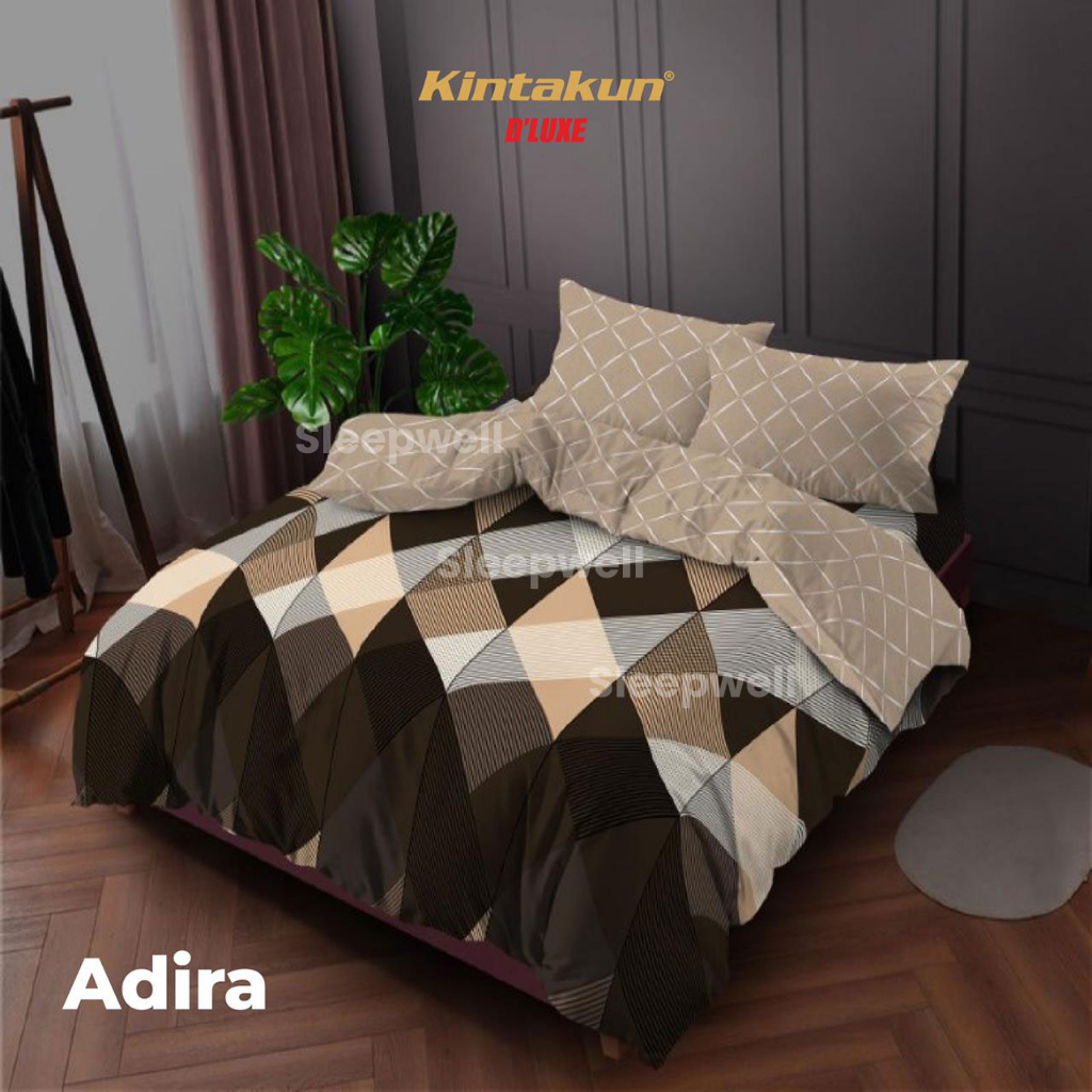 KINTAKUN BEDCOVER + Sprei 180x200 / 160x200 TINGGI 30 FITTED FLAT Adira Arfana Gemi