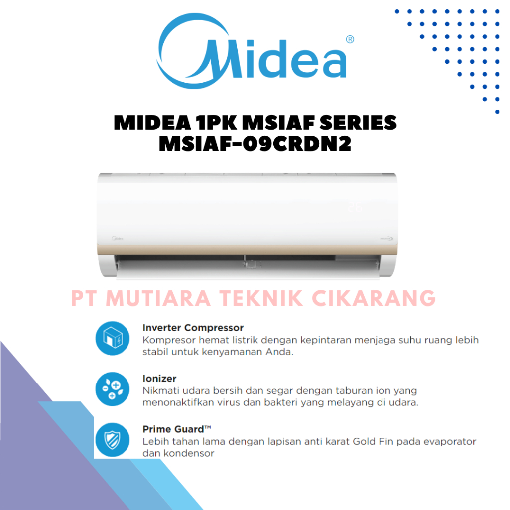 AC MIDEA 1PK MSIAF SERIES R32 INVERTER