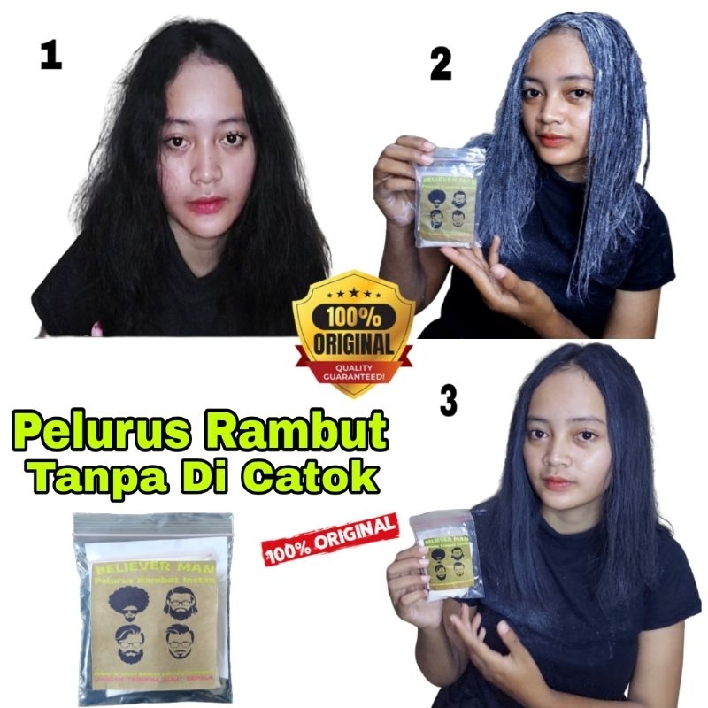 pelurus rambut tanpa catok permanen
