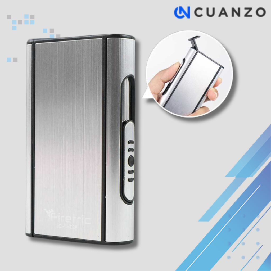 Firetric Focus Kotak Bungkus Rokok Fashion Aluminium Case 20 batang Slot Panjang / Kotak Tempat Bung