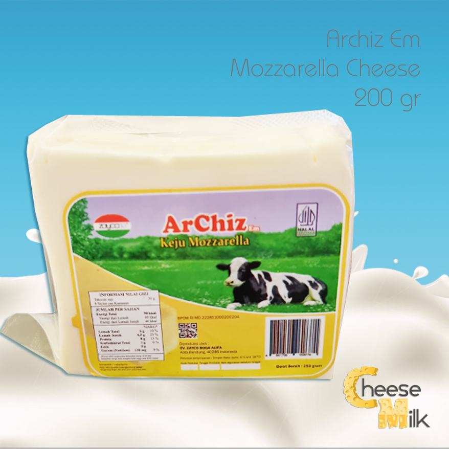 

Archiz Em Mozzarella Cheese 200 gram x 50