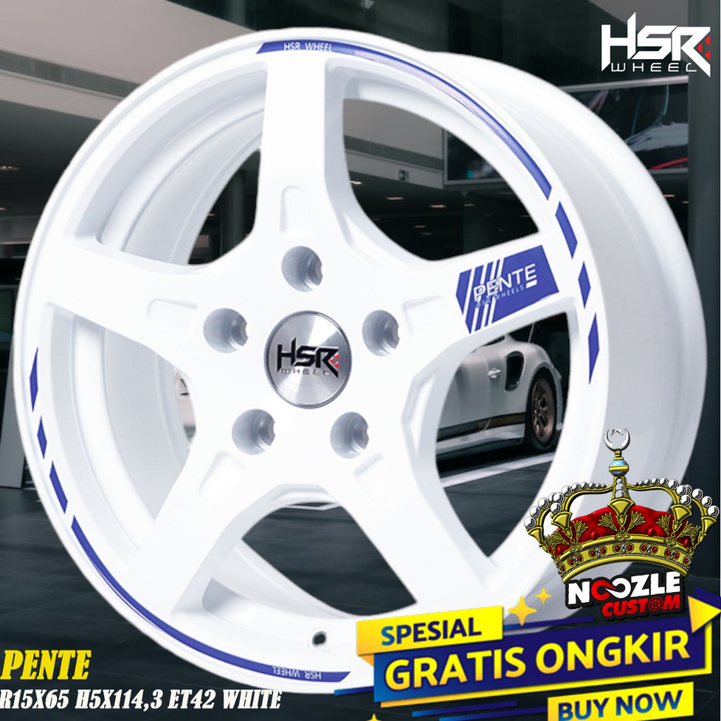 Velg Mobil R15 Palang 5 Baut 5 Ring 15 Harga Promo HSR R15 Pelek Mobil HSR
