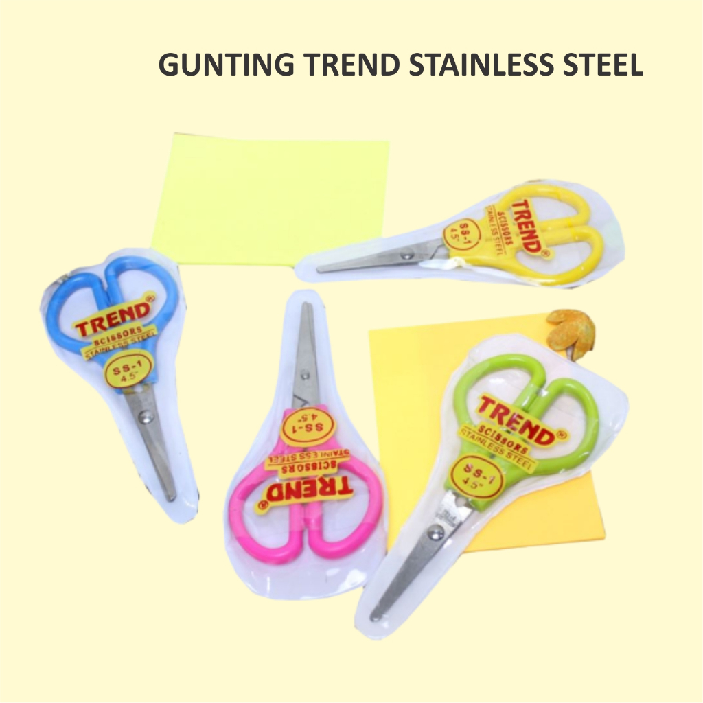 

Gunting rambut kuku kecil Trend SS 1 Stainless Steel Serbaguna Satuan Murah Warna Warni - PBZ