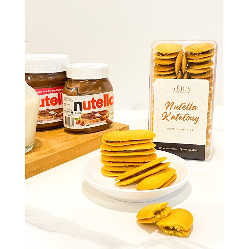 

Nutella Katetong / Lidah Kucing Nutella - Cookies Aeris Bakehouse