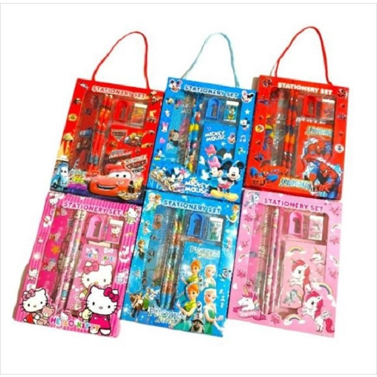 

Set Alat Tulis Anak Paket Sekolah Stationery set 6in1 Murah & Hemat