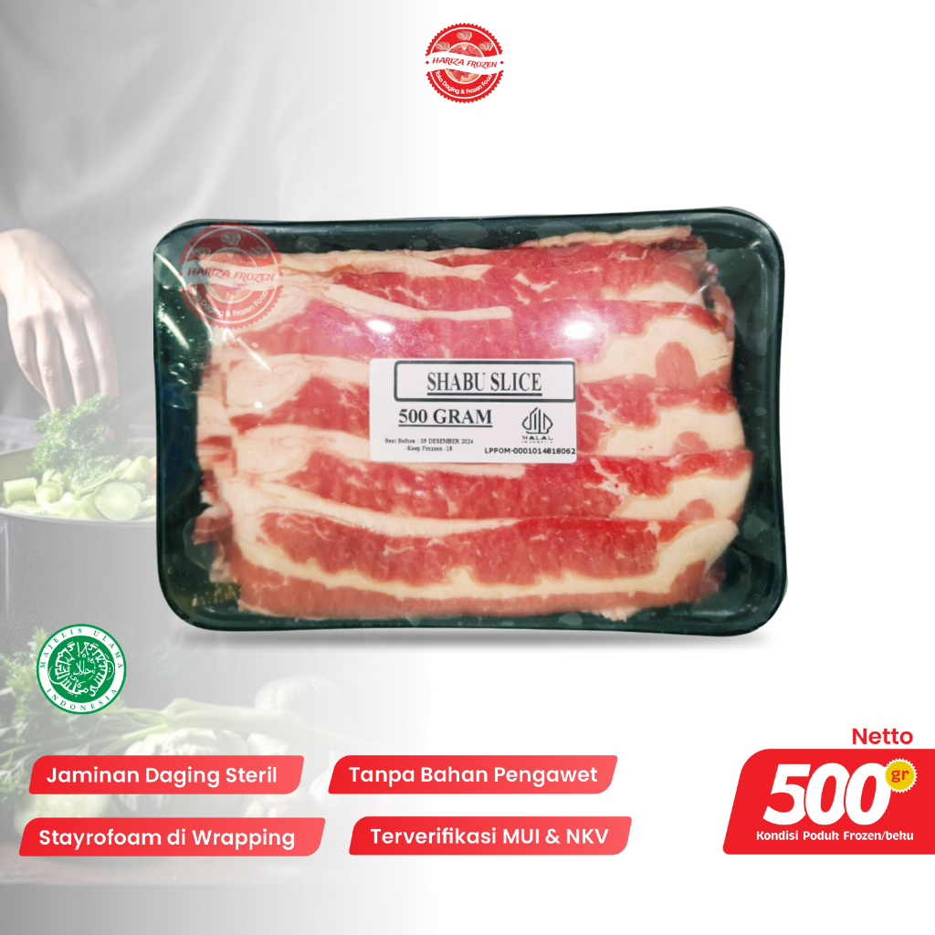 

Daging Slice 500gr Low Fat Beef Slice Frozen Food Halal & Higienis