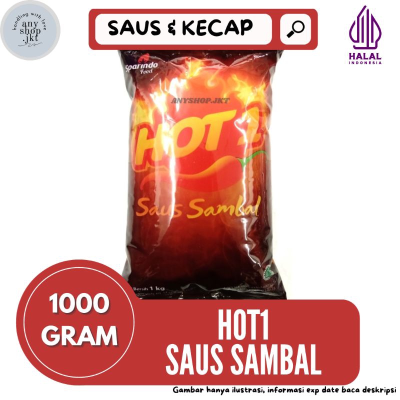 

Saus Sambal Hot1 ukuran 1kg