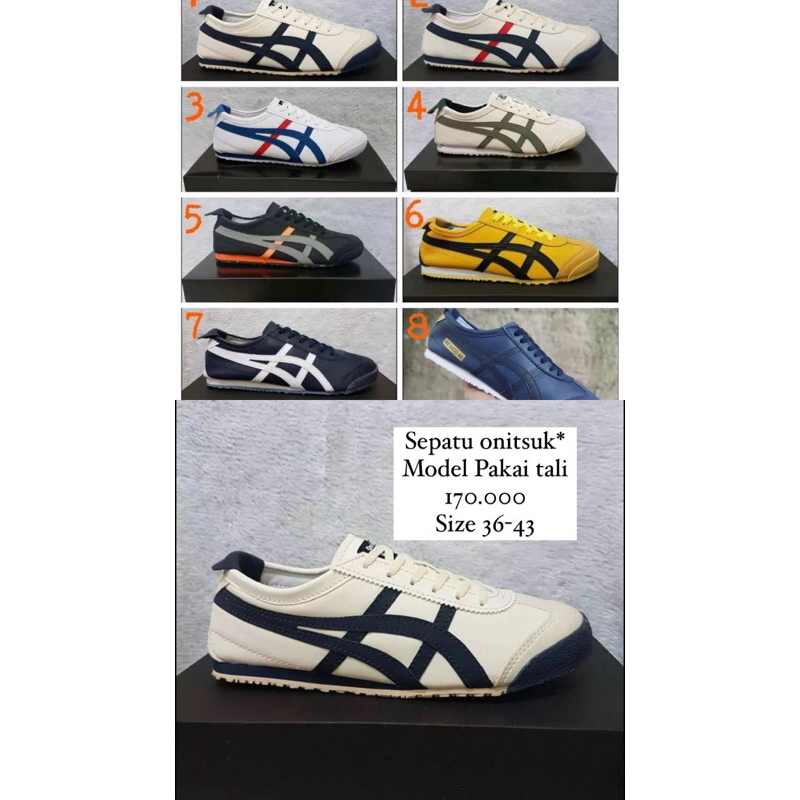 ONITSUKA WANITA DAN PRIA PAKAI TALI