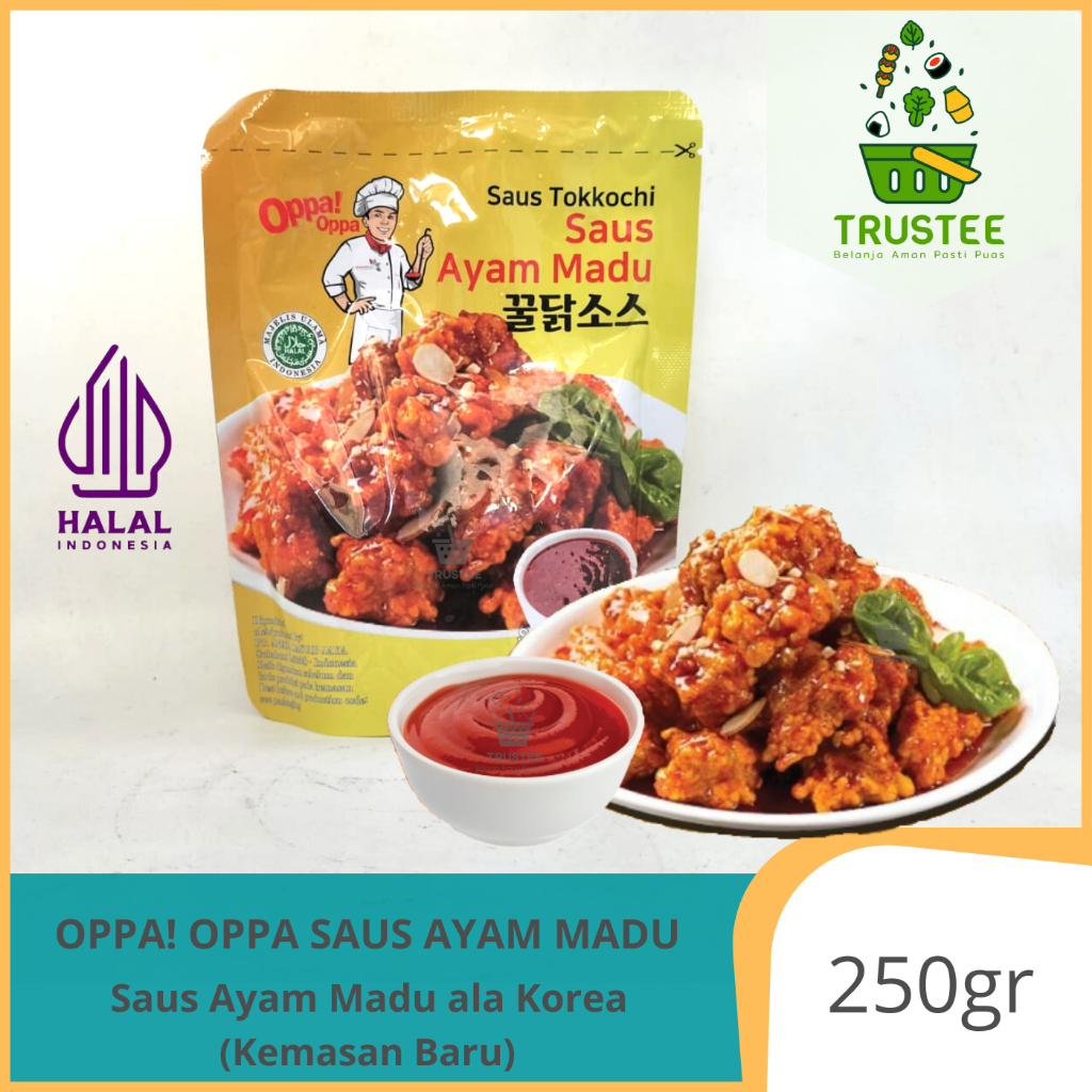 

Oppa! Oppa Saus Ayam Madu Korea / Honey Chicken Sauce Oppa Halal 250gr