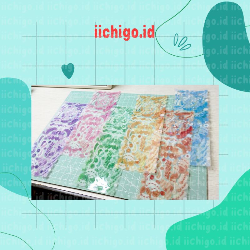 

stiker dekorasi lucu confetti sharing deco scrapbook