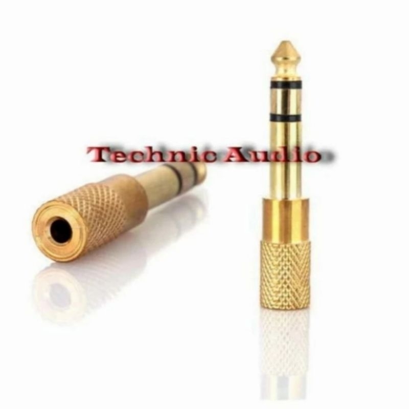 Jack Conektor 3.5mm Female To Akai 6.5mm Stereo male