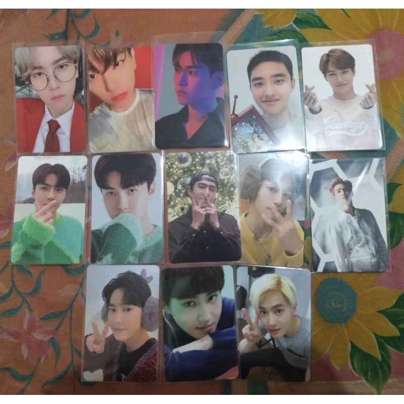 OFFICIAL PHOTOCARD PC CHEN DO KYUNGSOO BAEKHYUN SUHO KAI SEHUN EXO PINK CHRISTMAST SEASON GREETING S