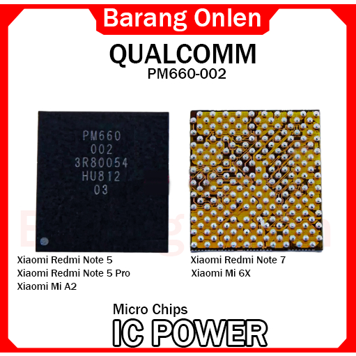 Xiaomi Redmi Note 5/5 Pro IC Integrated Circuit PM660-002 Micro Chips