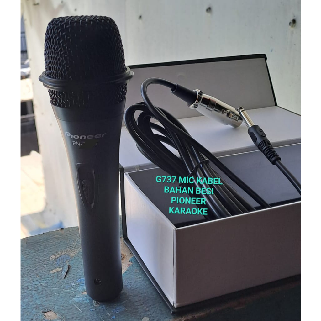 G737 MIC KABEL PIONEER DYNAMIC MICROPHONE MIK MIX PRO AUDIO PROFESIONAL PIONER PIOONER BESI KARAOKE 