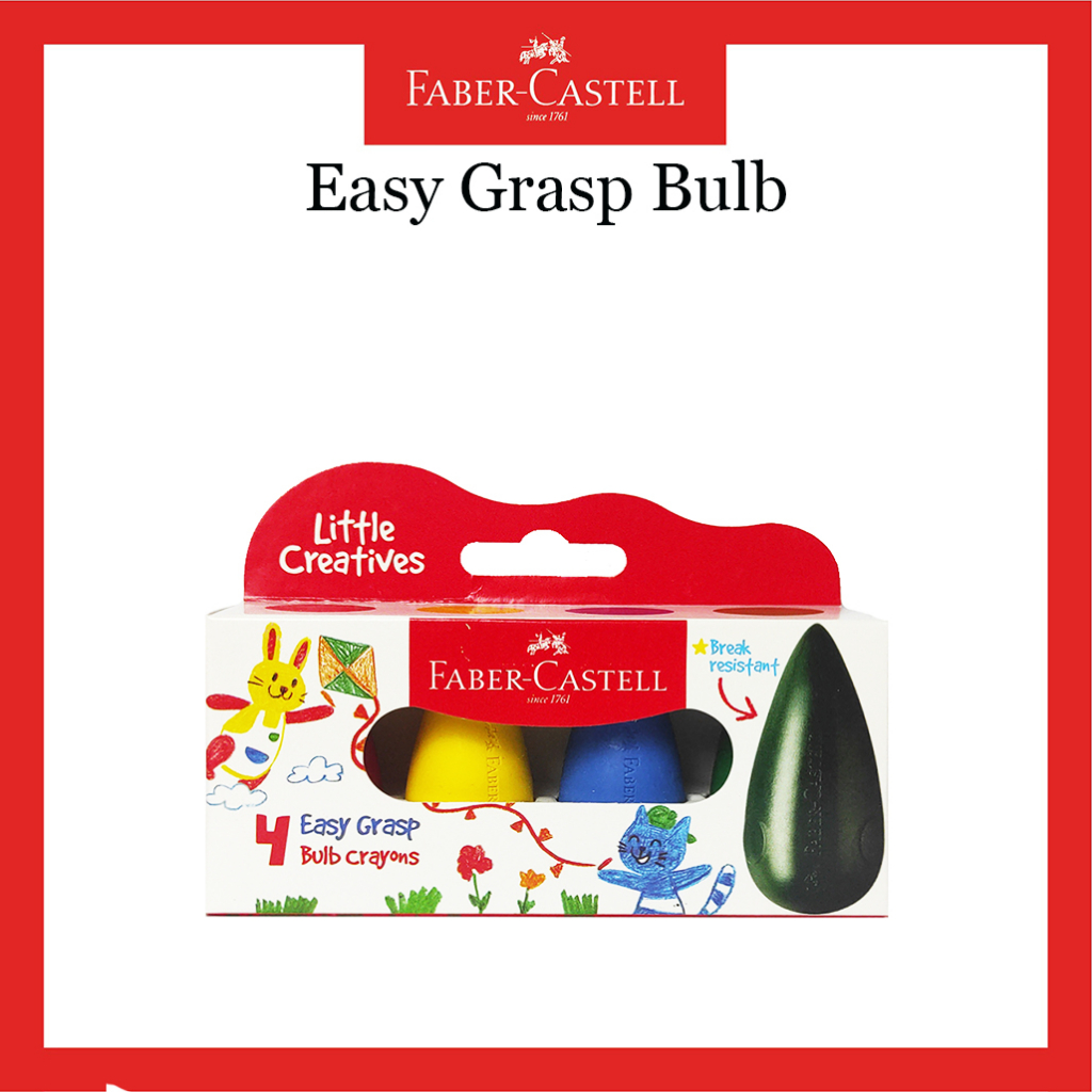 

Little Creatives / Crayon Faber Castell / Easy Grasp Bulb Crayons 4 Warna