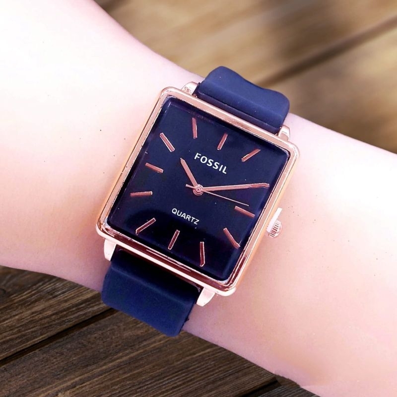 (Bisa Cod) Jam tangan wanita Foss1l analog strap rubber