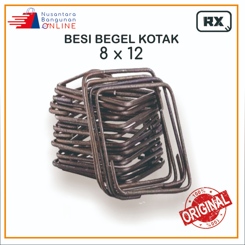 Besi Begel Kotak 8 x 12