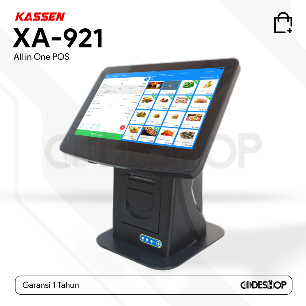MESIN KASIR ALL IN ONE ANDROID KASSEN XA921/XA-921/XA 921 THERMAL 58MM