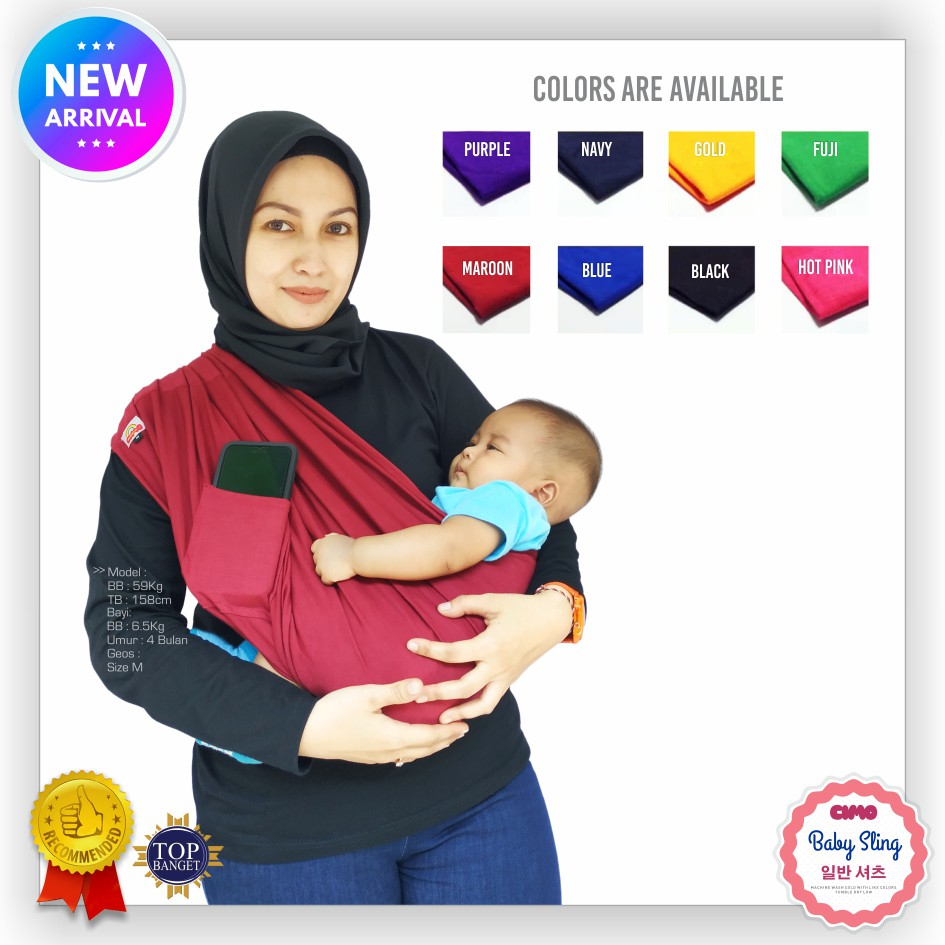 Gendongan Bayi Samping//Gendongan Bayi Kaos//