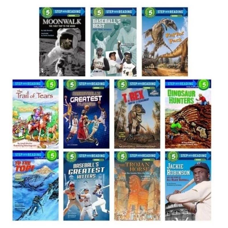 Level 5 Cognitive Children Story Books Step Into Reading Level 5