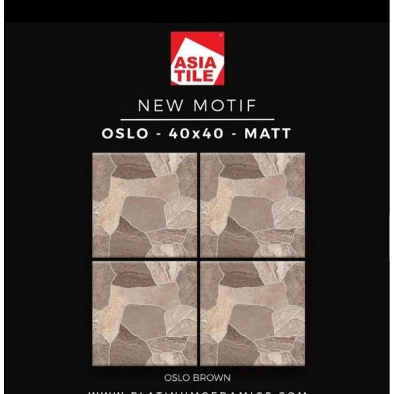 Keramik asia tile Oslo matt ukuran 40x40