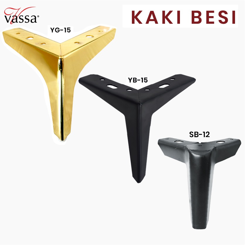 KAKI SOFA LEG | KAKI BESI TINGGI 15 CM