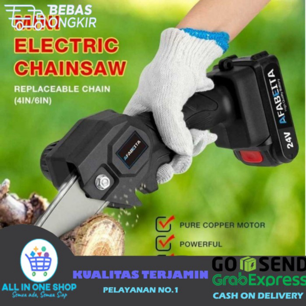 Unik Gergaji mesin listrik kayu pohon mini Murah