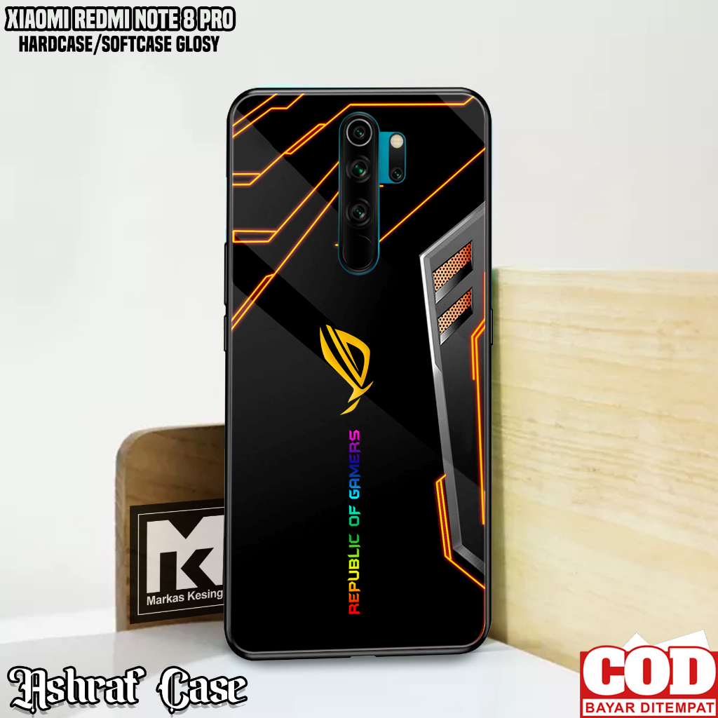 Case Xiaomi Redmi Note 8 Pro - Casing Xiaomi Redmi Note 8 Pro ( R0G ) Softcase Glass - Silikon Xiaom