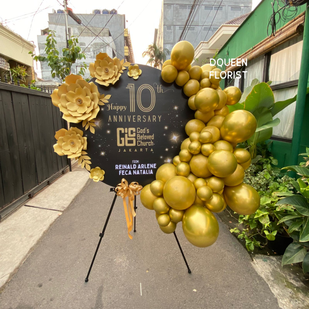 bunga papan kertas balon ucapan selamat congratulation happy birh day ulang tahun