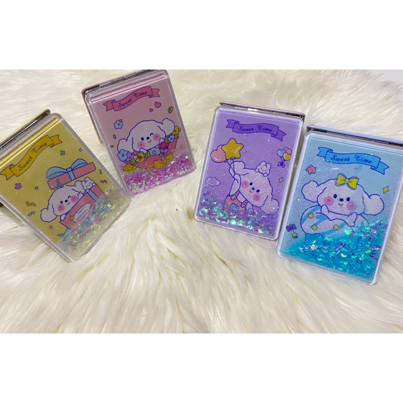 KACA LIPAT MINI GLITER INPOR BAHAN TEBAL