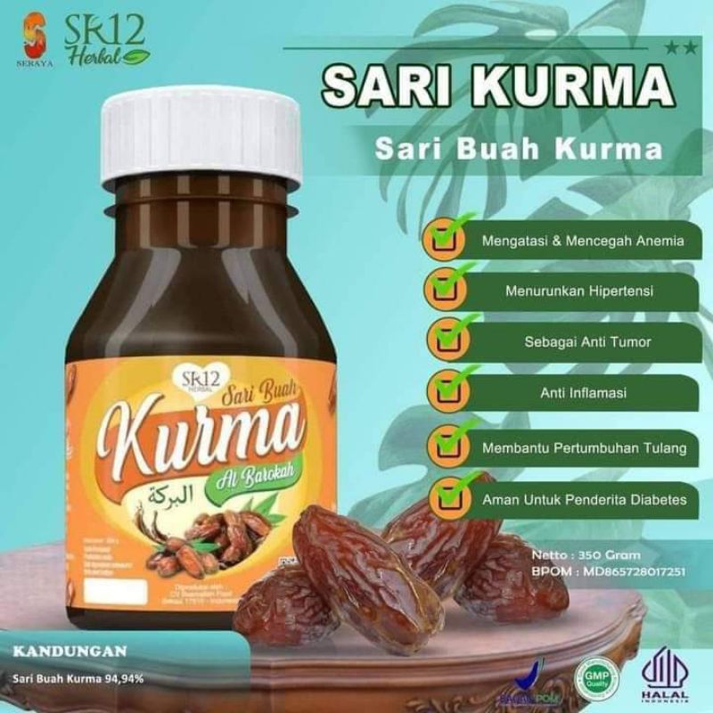 

SARI BUAH KURMA AL BAROKAH SR12 ORIGINAL BPOM