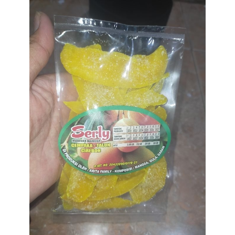 

Manisan Mangga SERLY Oleh Oleh Khas Kota Cirebon Kemasan 100 Gram