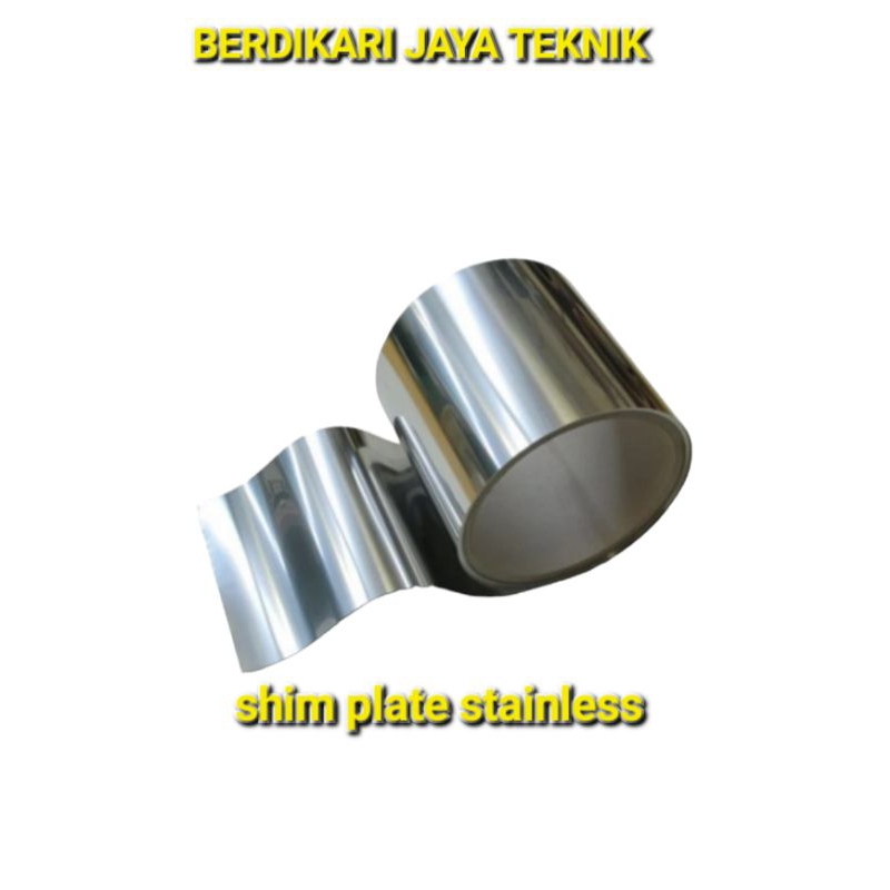 shim plate stainless 304 0,25 mm × 25 mm × 50 mm plate