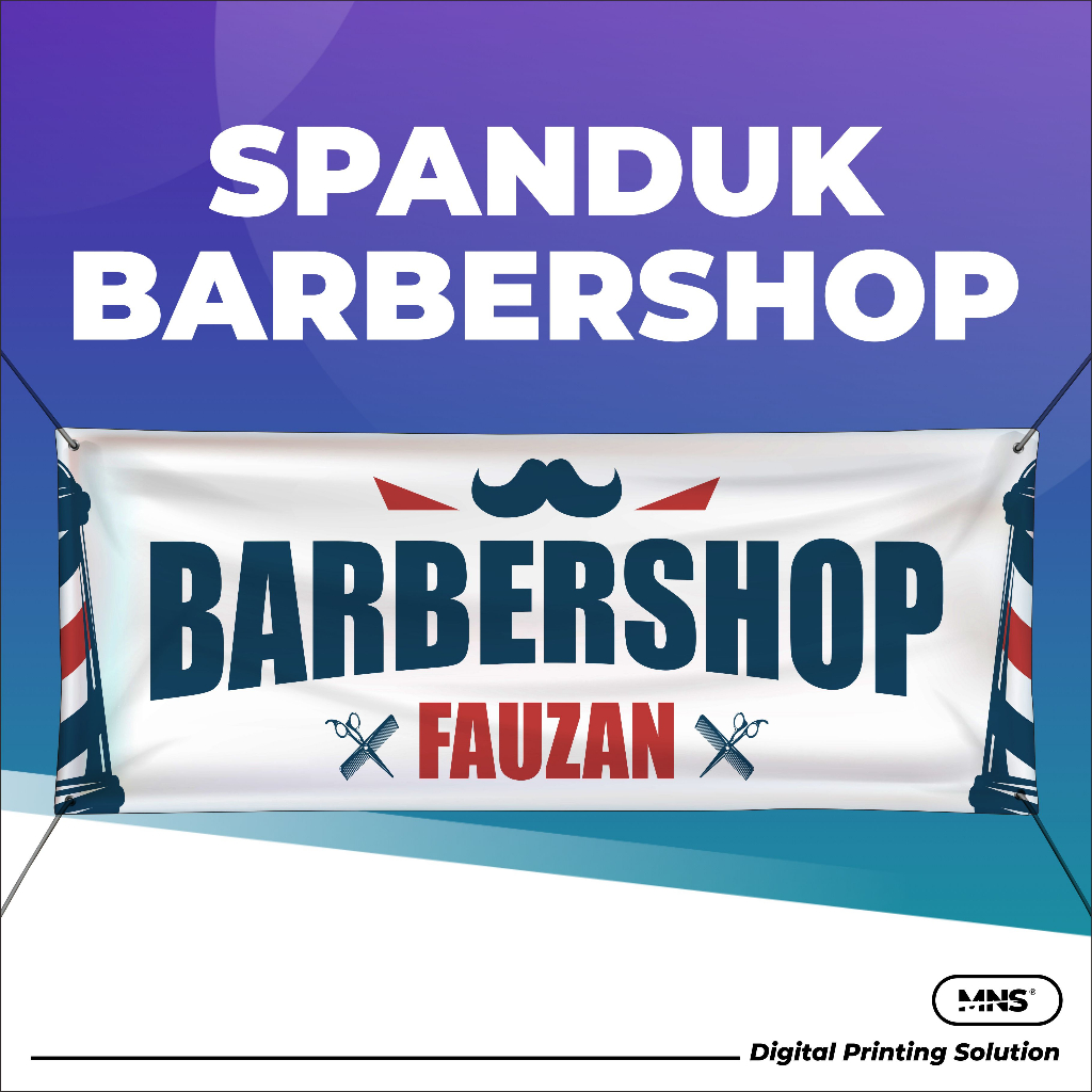 Spanduk Banner BARBERSHOP Spanduk PANGKAS RAMBUT Spanduk HAIRCUT