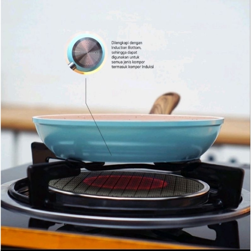 cyprus Fry pan 16cm/teflon anti lengket/panci serbaguna.