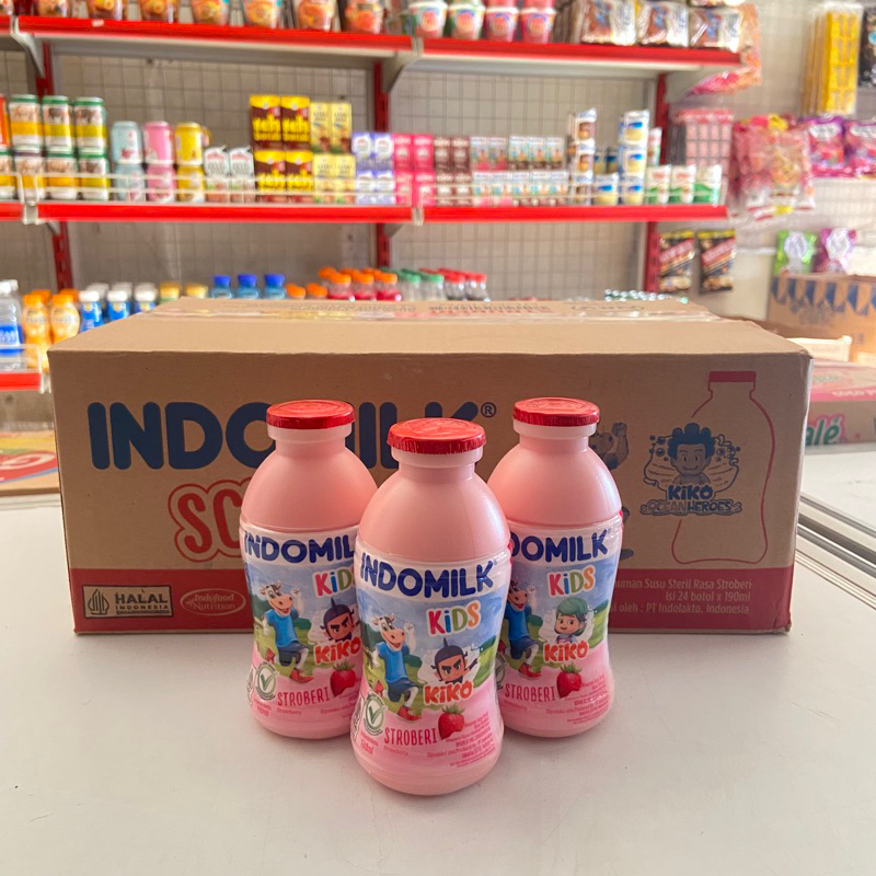 

GROSIR SEMBAKO - Indomilk Kids Botol Strawberry