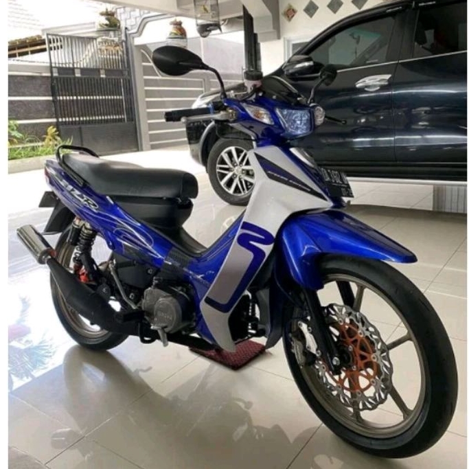 stripping lis sticker standar ori Yamaha FIZR CALTEX Warna biru stripping ori F1ZR Caltex