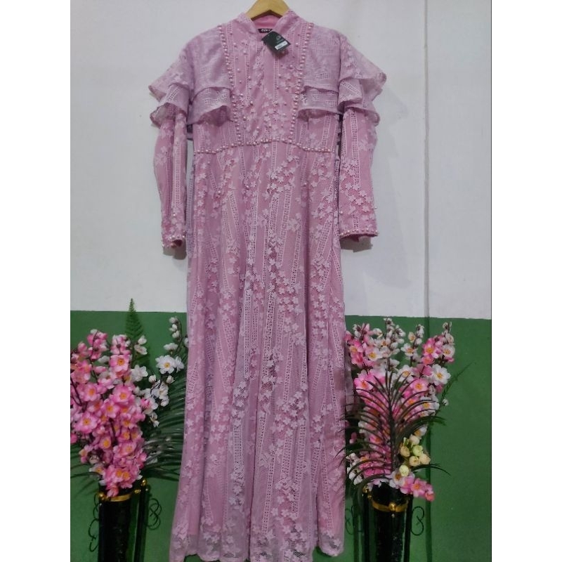 gamis brukat ozias mutiara