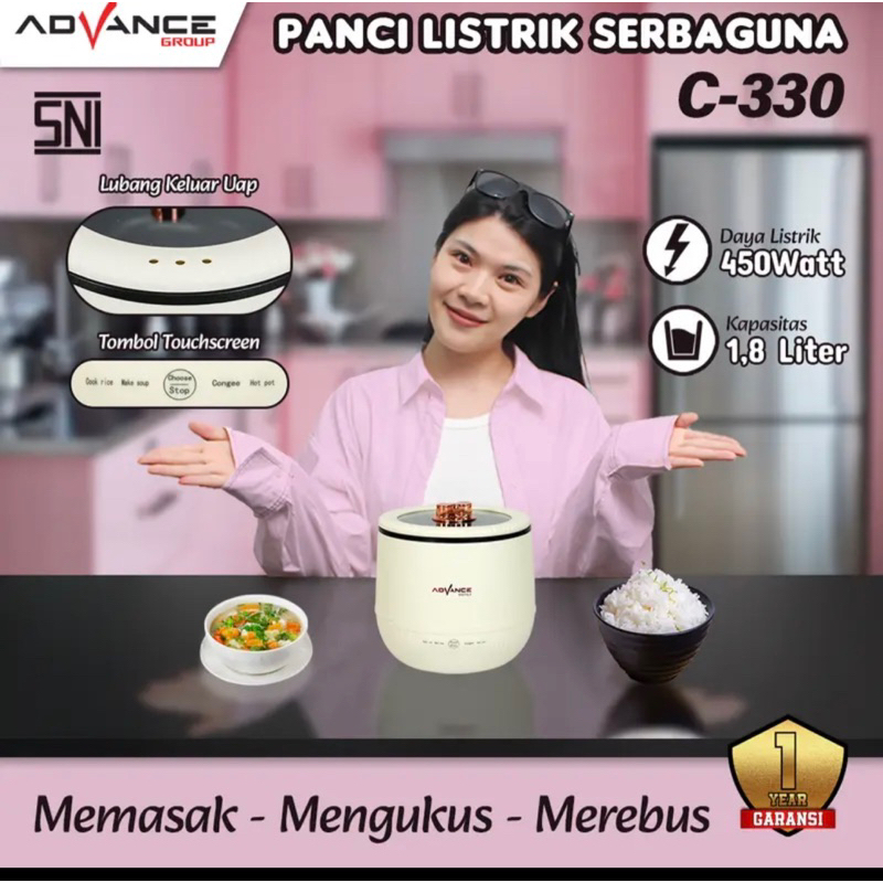 panci listrik serbaguna advance
