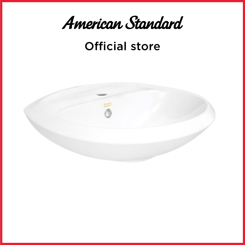 American Standard Wastafel - My Winston Lava 1H AS With Kit Complete White