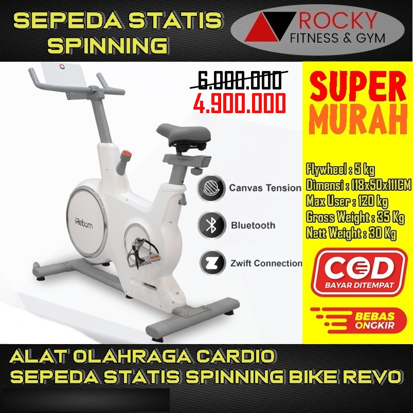 Sepeda Statis Spinning Revo/Alat Fitness/Alat Olahraga Sepeda Statis