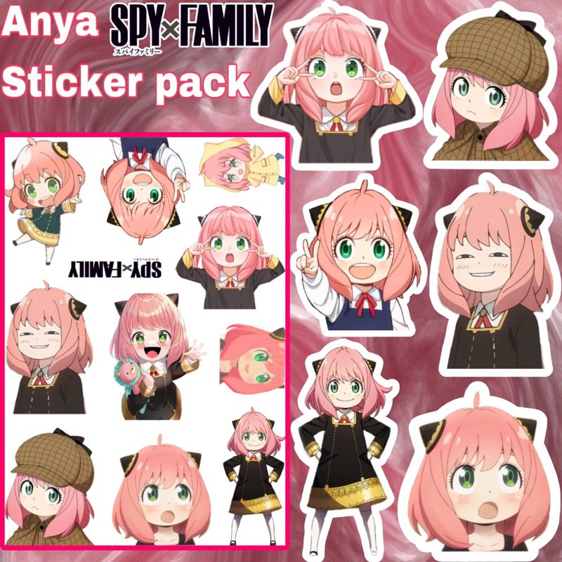 

STIKER Anime ANYA SPY X FAMILY Anti Air ( Sudah Cutting ) Sticker Anime Anya Spyxfamily