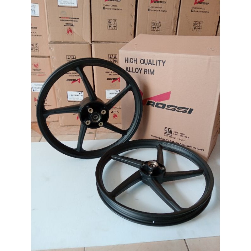 Velg/pelak ZIGEN falkon SUPRA 125R DOUBLE DISC black