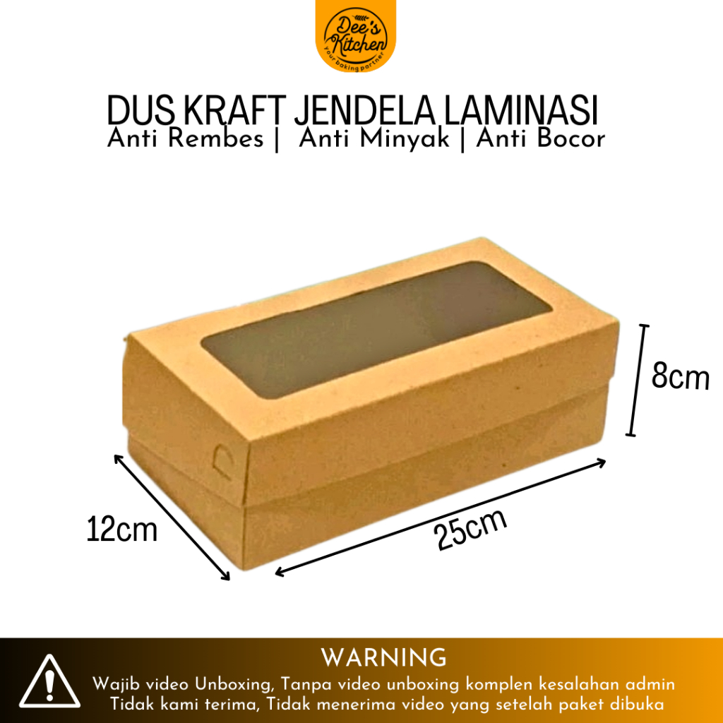 

Dus Kraft Laminasi 25x12x8cm - (1pc)