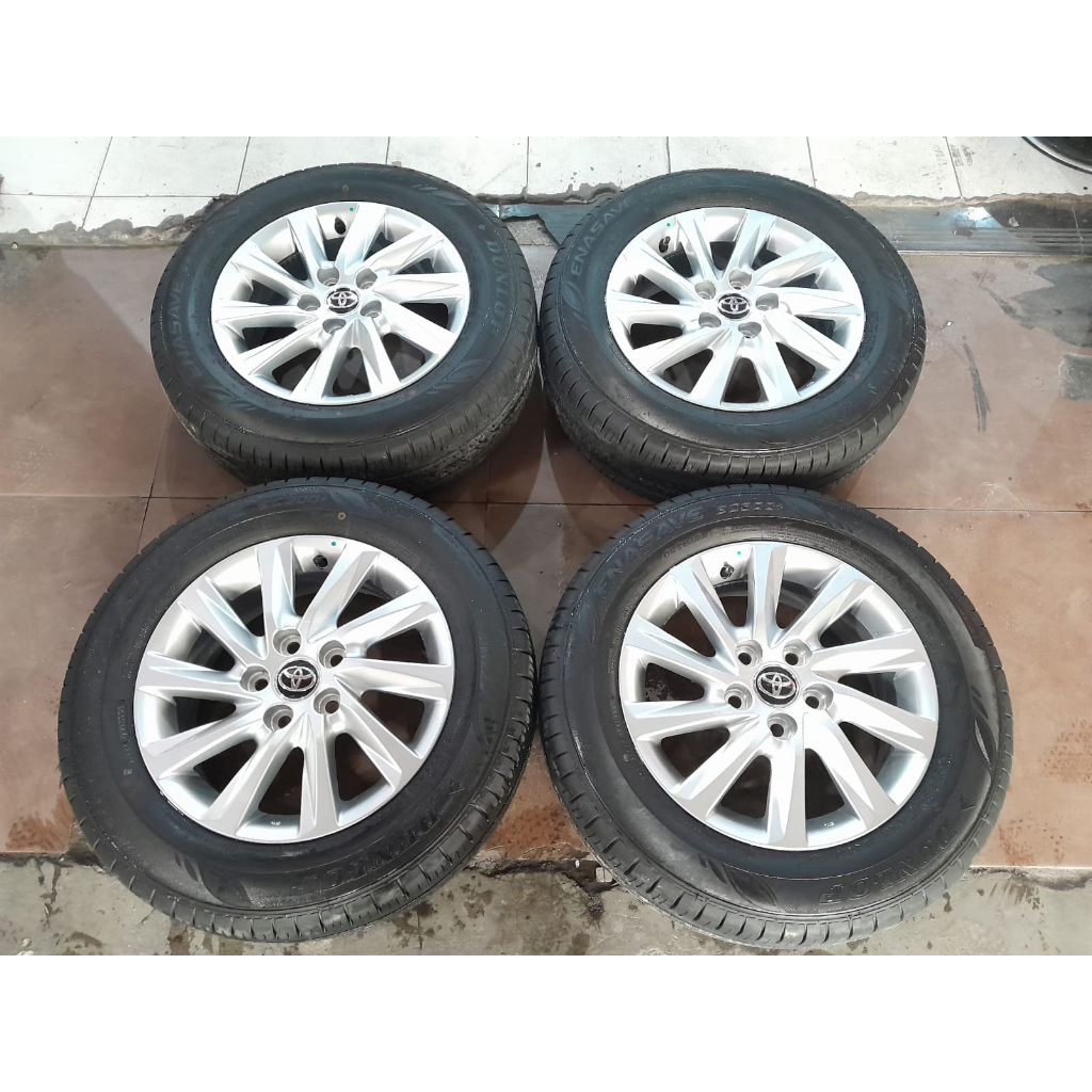 velg/peleg mobil second mobil innova zenix ring 16 kondisi mulus ban dunlop 215/60 r16