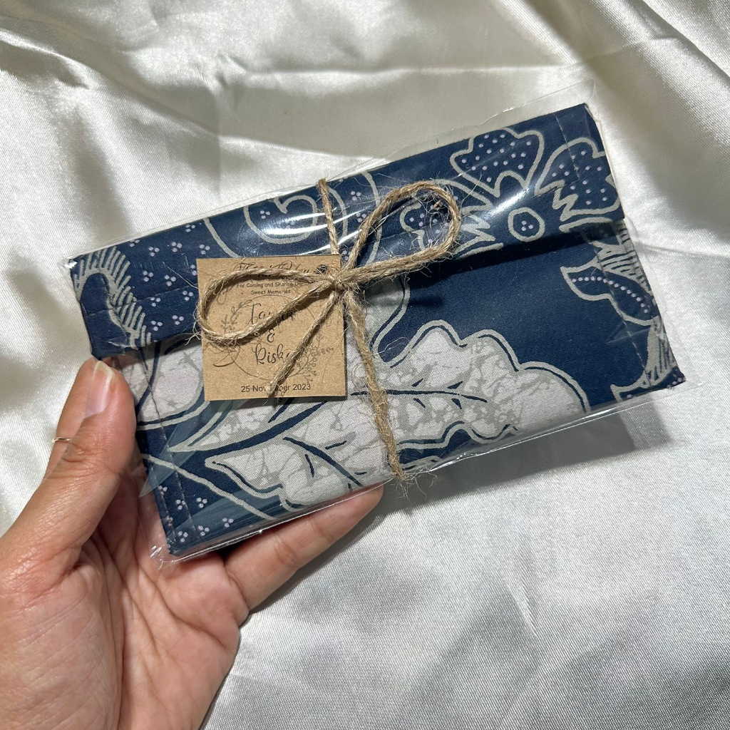 SOUVENIR 50 PCS PERNIKAHAN DOMPET LIPAT BATIK KHAS JOGJA