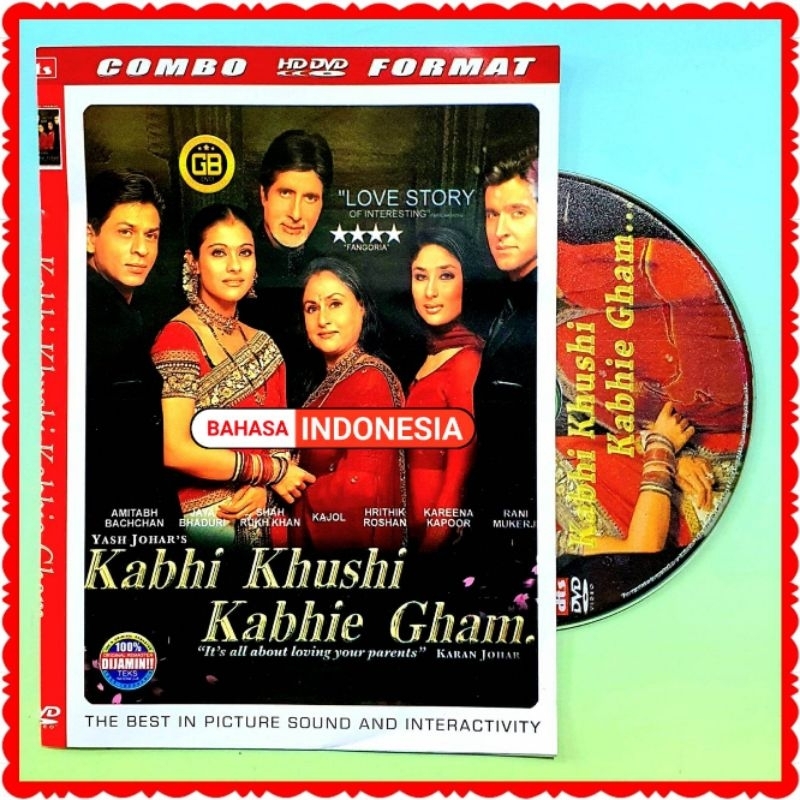 KASET DVD INDIA SHAH RUKH KHAN KABHI KHUSHI KABHIE GHAM BAHASA INDONESIA